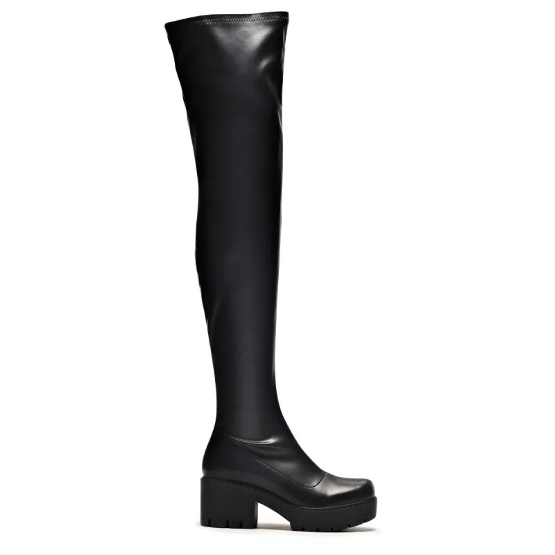 The Harmony Stretch Thigh High Boots sold by Shoe Freaks
