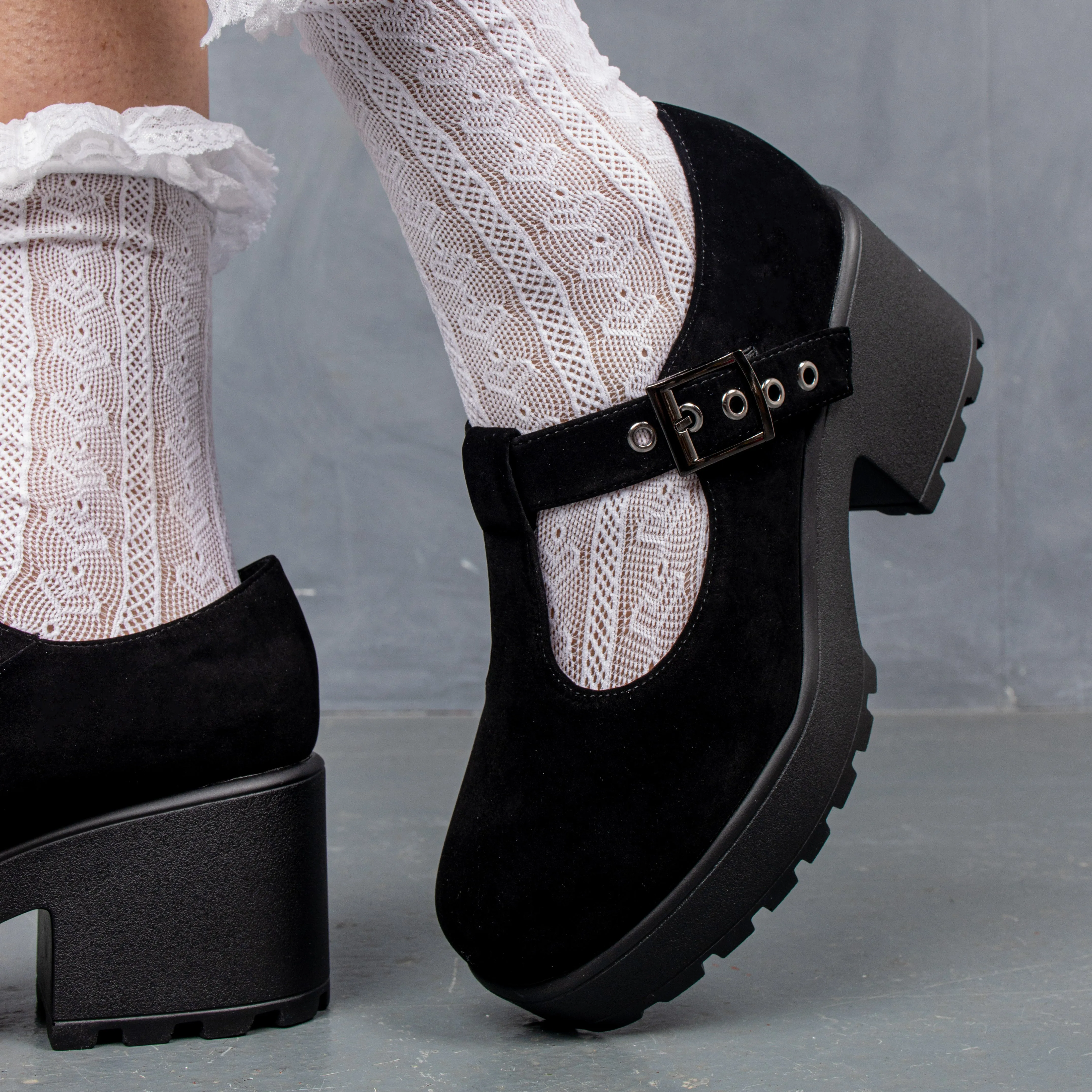 Sai Black Mary Jane Shoes 'Suede Edition' sold by Shoe Freaks product image thumbnail 5