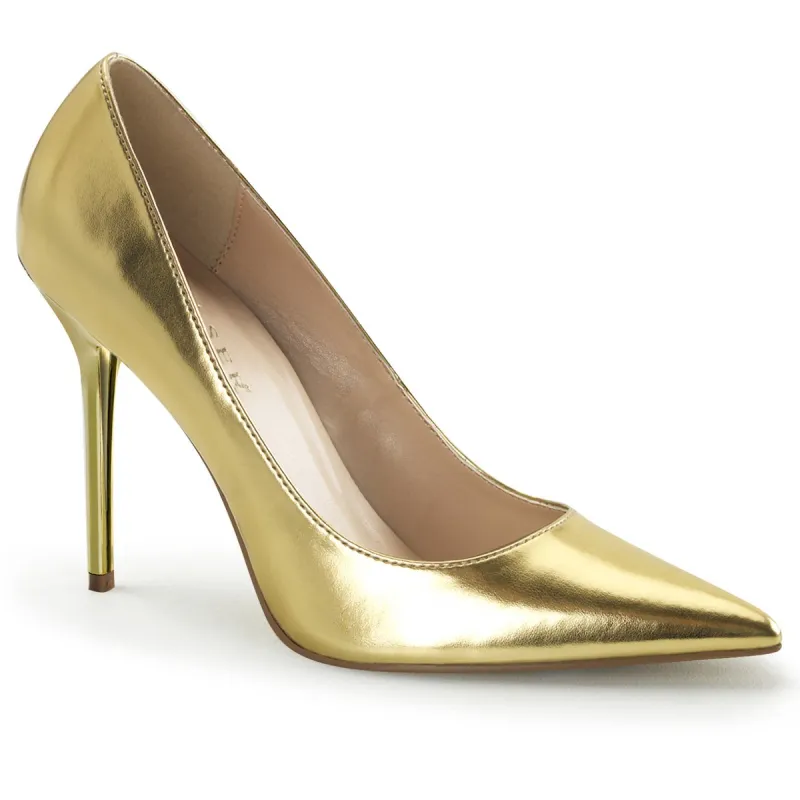 Pleaser Classique-20-Gold-Size 11-Clearance sold by Shoe Freaks
