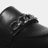 Shenron Men's Chain Black Loafers sold by Shoe Freaks