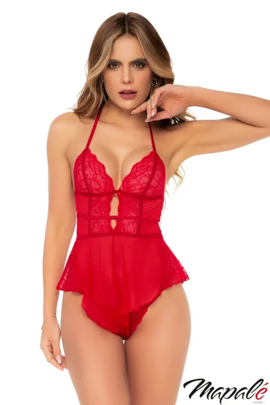 Sheer Mesh Romper sold by Shoe Freaks
