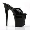Pleaser Flamingo-801-Black-Size 7-Clearance sold by Shoe Freaks