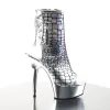 Pleaser Delight-1018HG Ankle-Mid-Calf Boots sold by Shoe Freaks