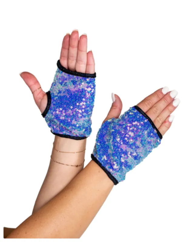 Open Finger Sequin Gloves sold by Shoe Freaks