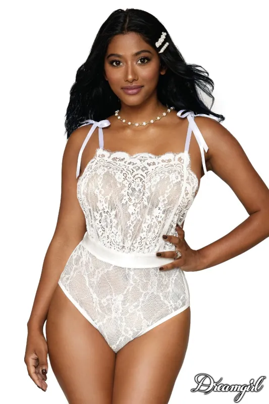 Tie-Back Lace Teddy sold by Shoe Freaks