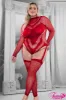 Long Sleeve Teddy Bodystocking sold by Shoe Freaks