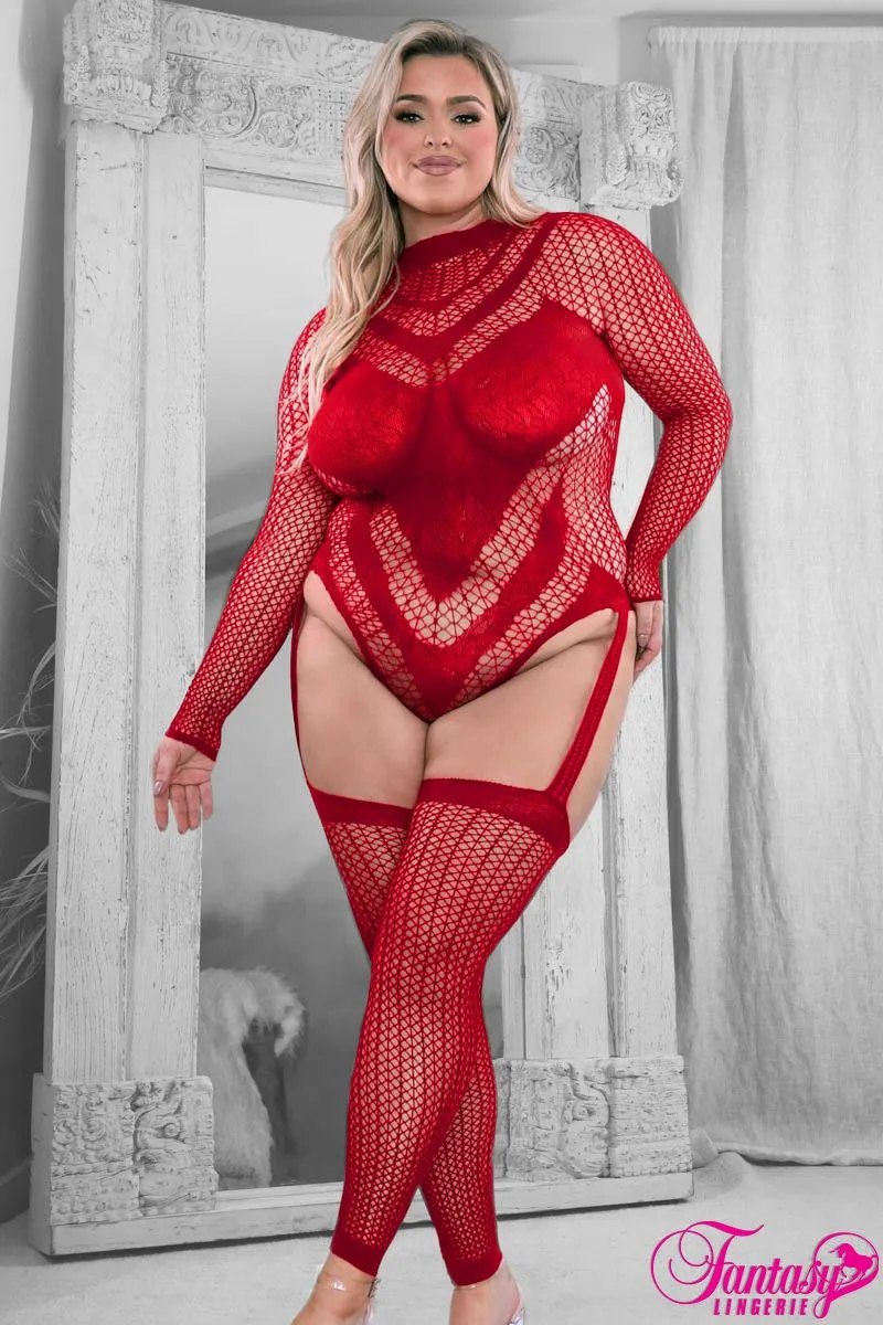 Long Sleeve Teddy Bodystocking sold by Shoe Freaks product image thumbnail 3