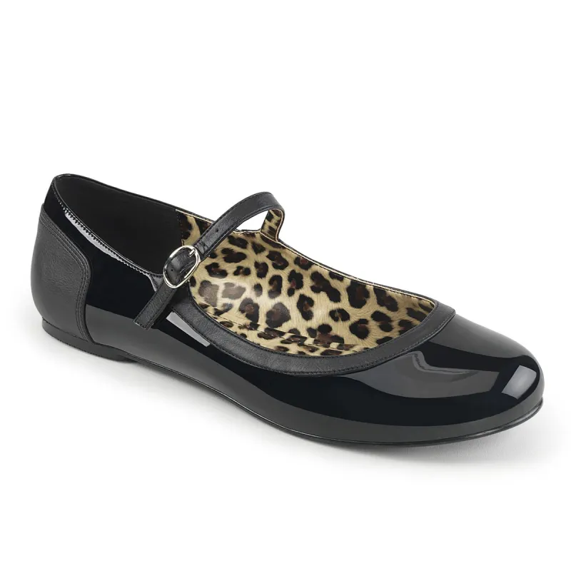 Pleaser Pink Label Anna-02 Flat sold by Shoe Freaks