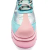 Infinity Zone Chunky Trainers - Pink sold by Shoe Freaks