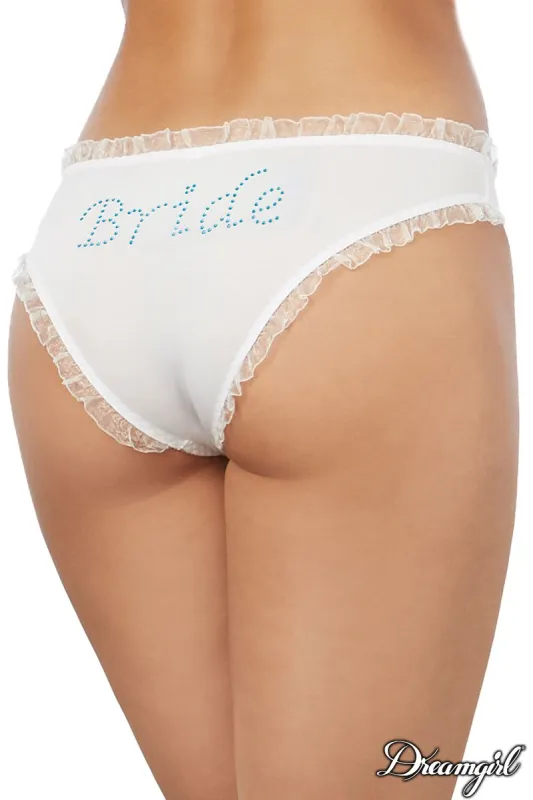 Microfiber Low-Rise Panty with Rhinestone sold by Shoe Freaks