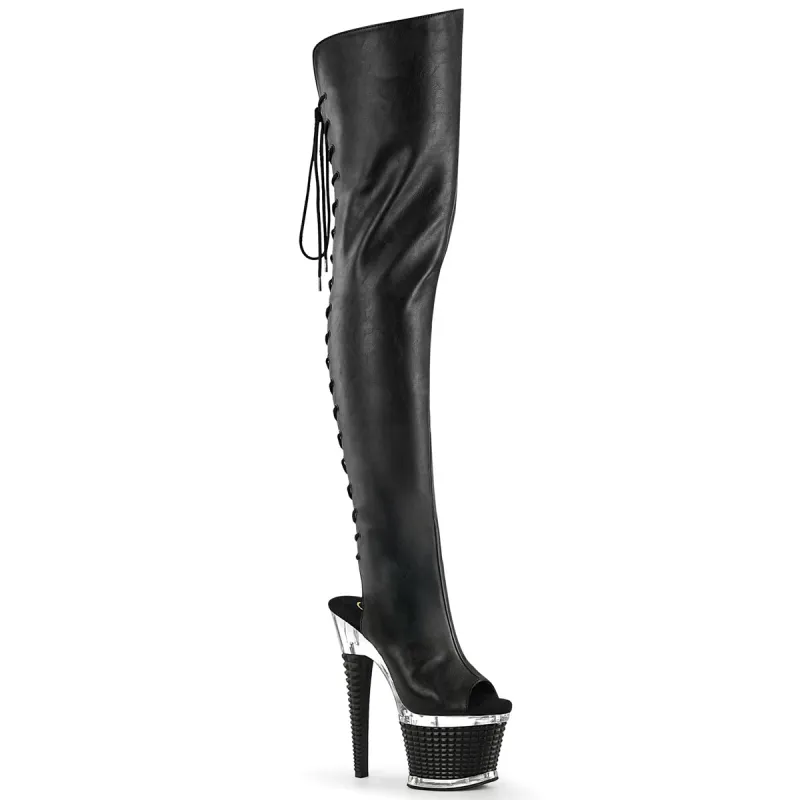 Pleaser Spectator-3030-Black-Size 7-Clearance sold by Shoe Freaks