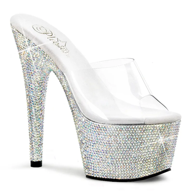 Pleaser Bejeweled-701DM Slide sold by Shoe Freaks