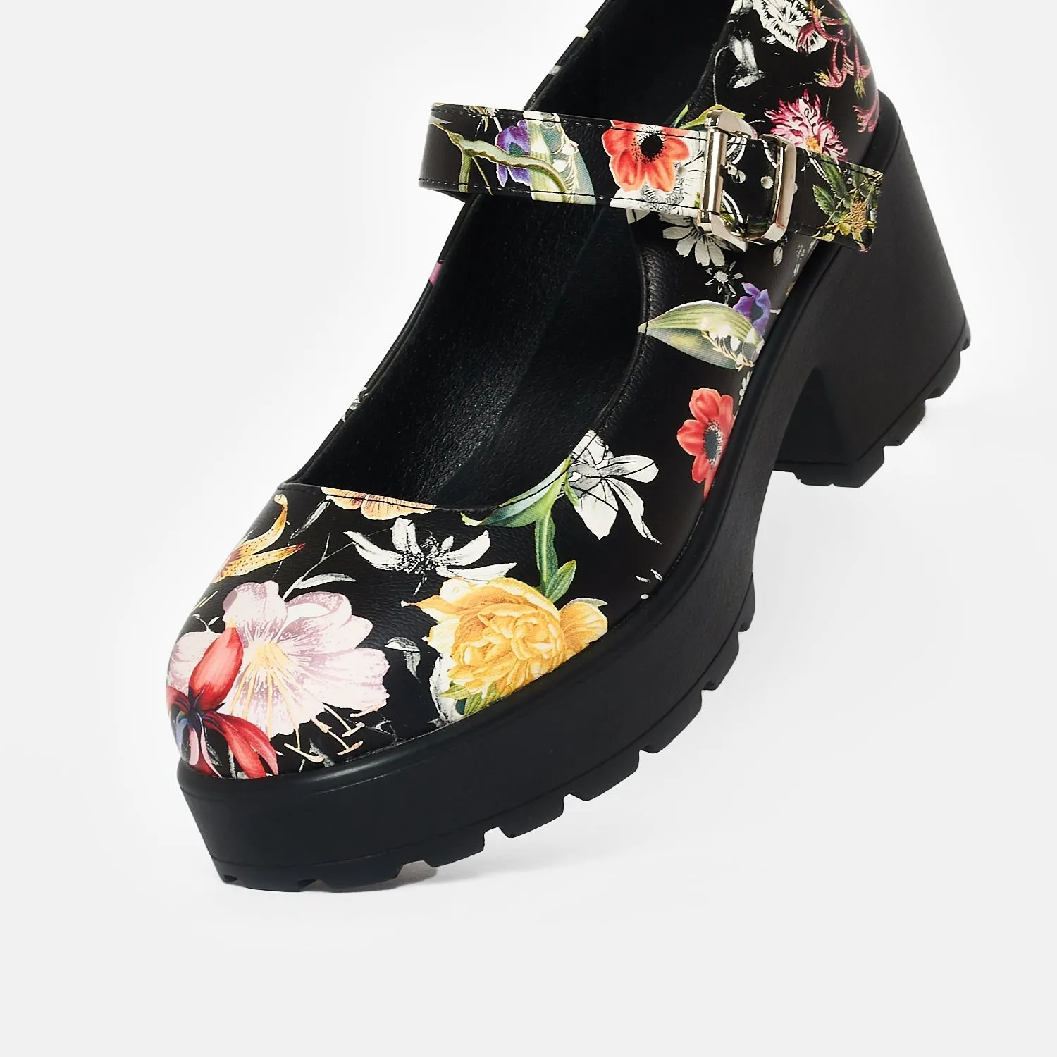 Tira Mary Jane Shoes 'Floral Edition'-Black-Size 12-Clearance sold by Shoe Freaks product image thumbnail 5