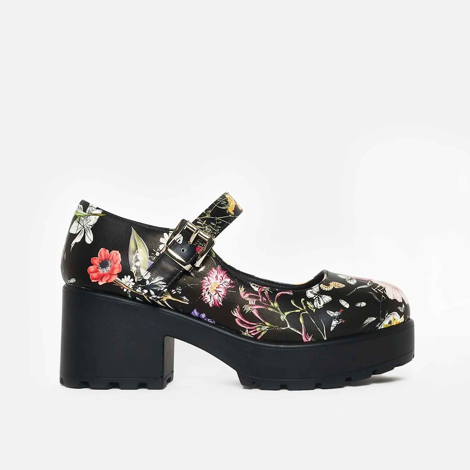 Tira Mary Jane Shoes 'Floral Edition'-Black-Size 12-Clearance sold by Shoe Freaks product image thumbnail 2