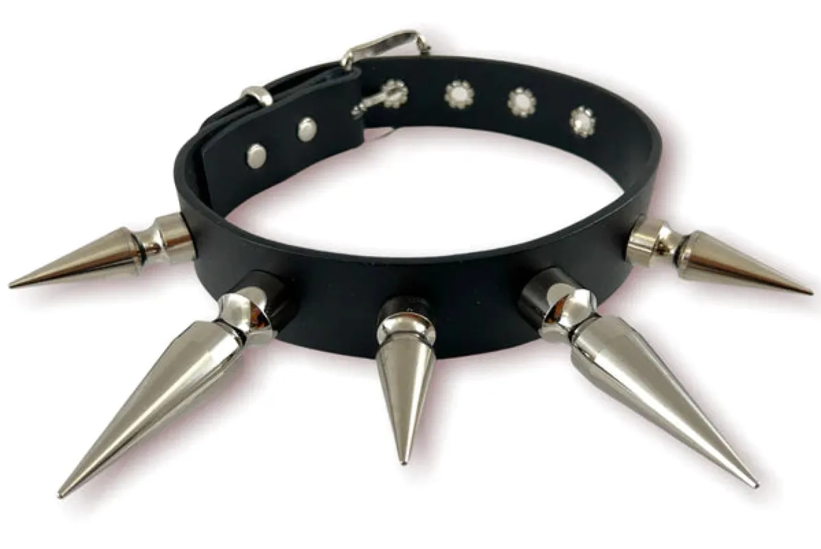2" L & 3" XL Spike Choker sold by Shoe Freaks