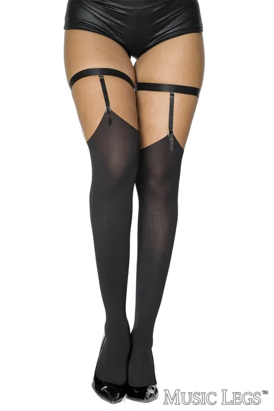 Garter With Opaque Thigh Hi sold by Shoe Freaks
