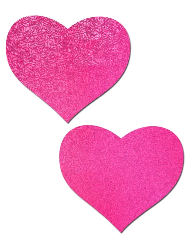 Love: Neon (Blacklight Reactive) Heart Nipple Pasties sold by Shoe Freaks