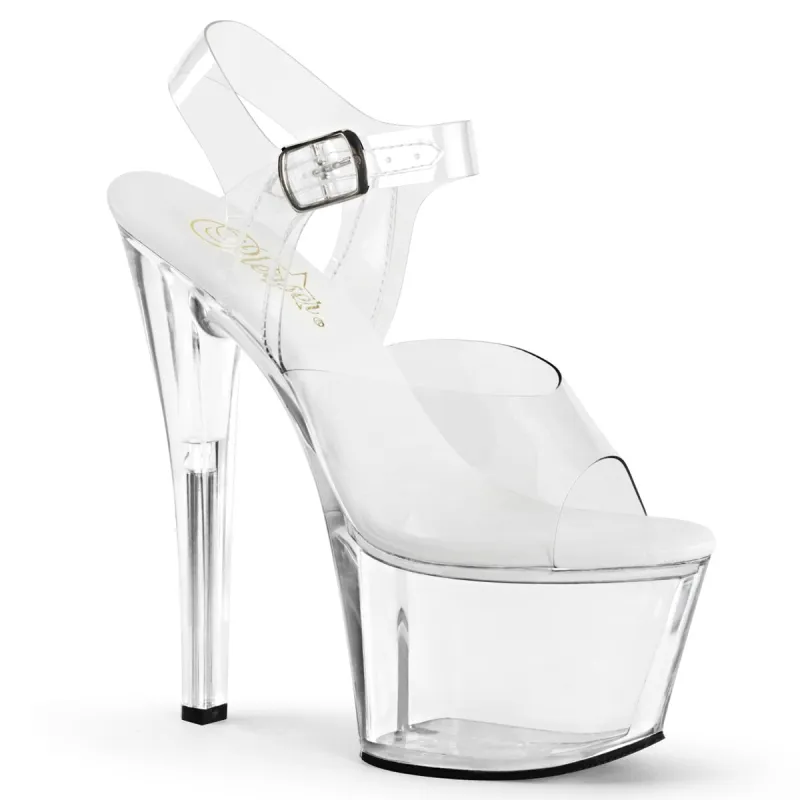 Pleaser Sky-308VL-Clear-Size 8-Clearance sold by Shoe Freaks