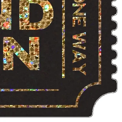 Pound Town Pasties: One-Way Ticket to Pound Town Gold Glitter Nipple Covers sold by Shoe Freaks product image thumbnail 4