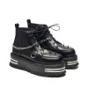 The Silence Platform Grunge Boots - Black sold by Shoe Freaks
