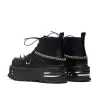 The Silence Platform Grunge Boots - Black sold by Shoe Freaks