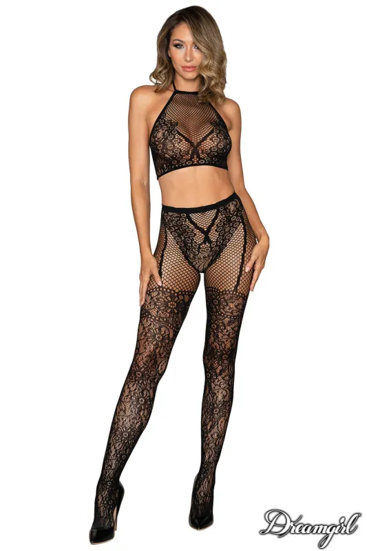 Fishnet 2PC Bodystocking Set sold by Shoe Freaks