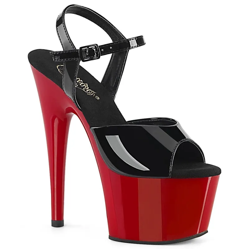 Pleaser Adore-709-Black-Red-Size 8-Clearance sold by Shoe Freaks