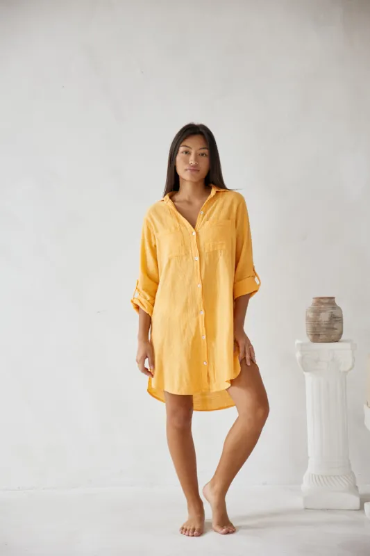 Cabana Shirt Dress sold by Blanco by Nature