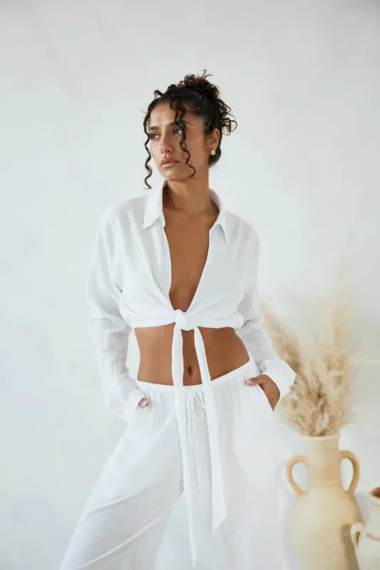 Zaya Top White sold by Blanco by Nature