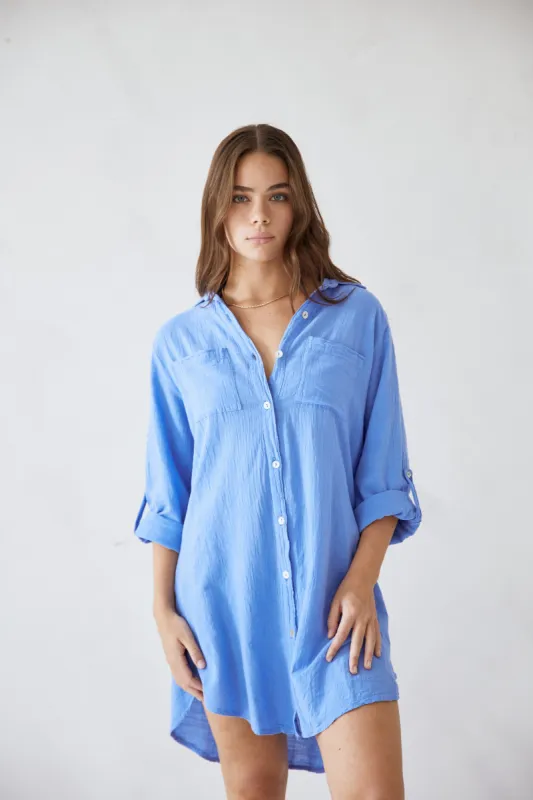Cabana Shirt Dress sold by Blanco by Nature