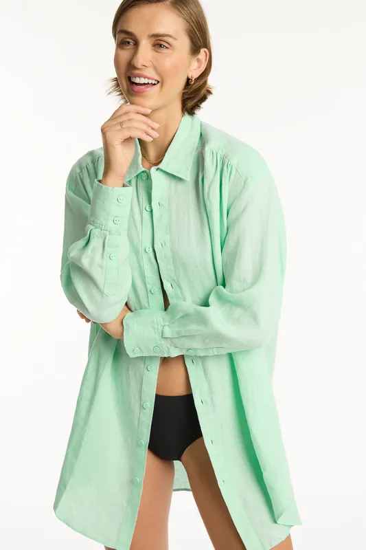 Resort Linen Cover Up sold by Sea Level Australia