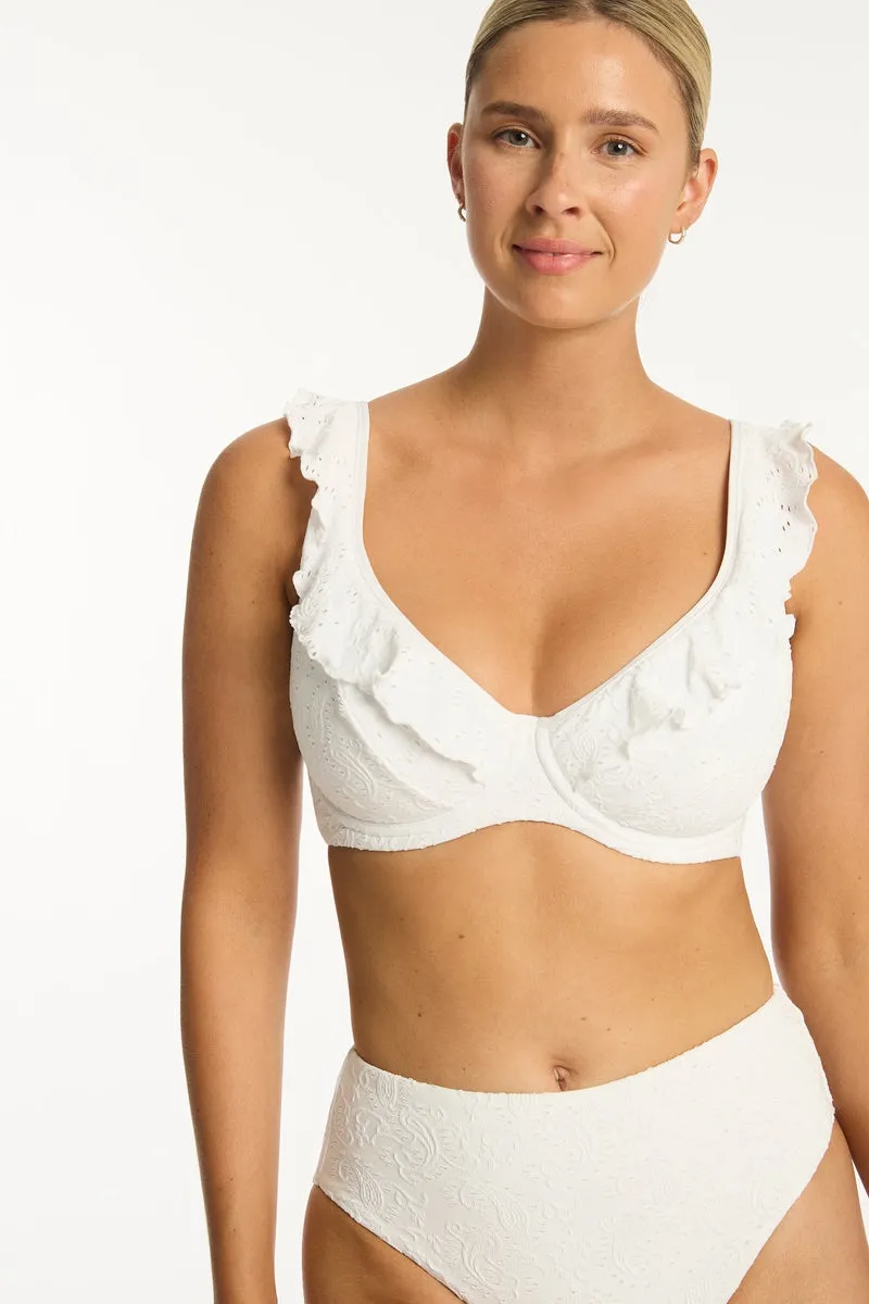 Interlace Frill DD/E Underwire Bra sold by Sea Level Australia
