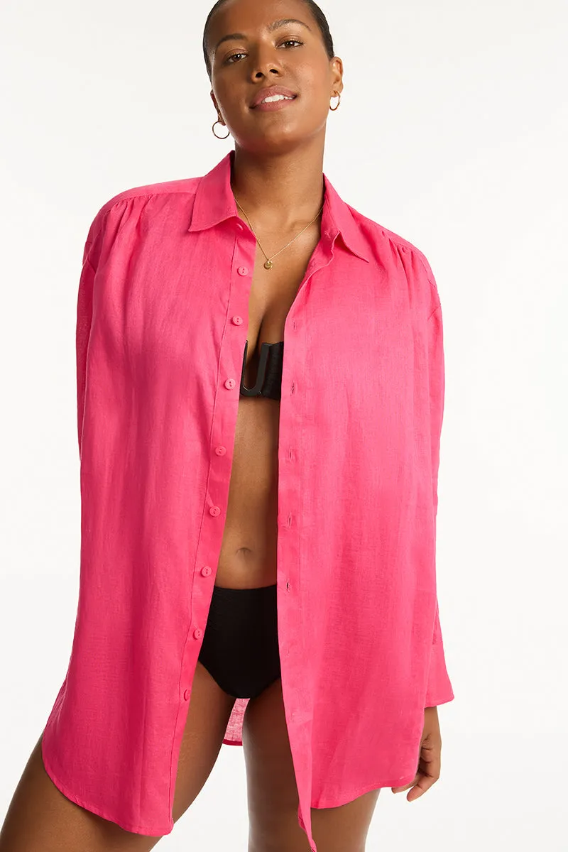 Resort Linen Cover Up sold by Sea Level Australia product image thumbnail 3