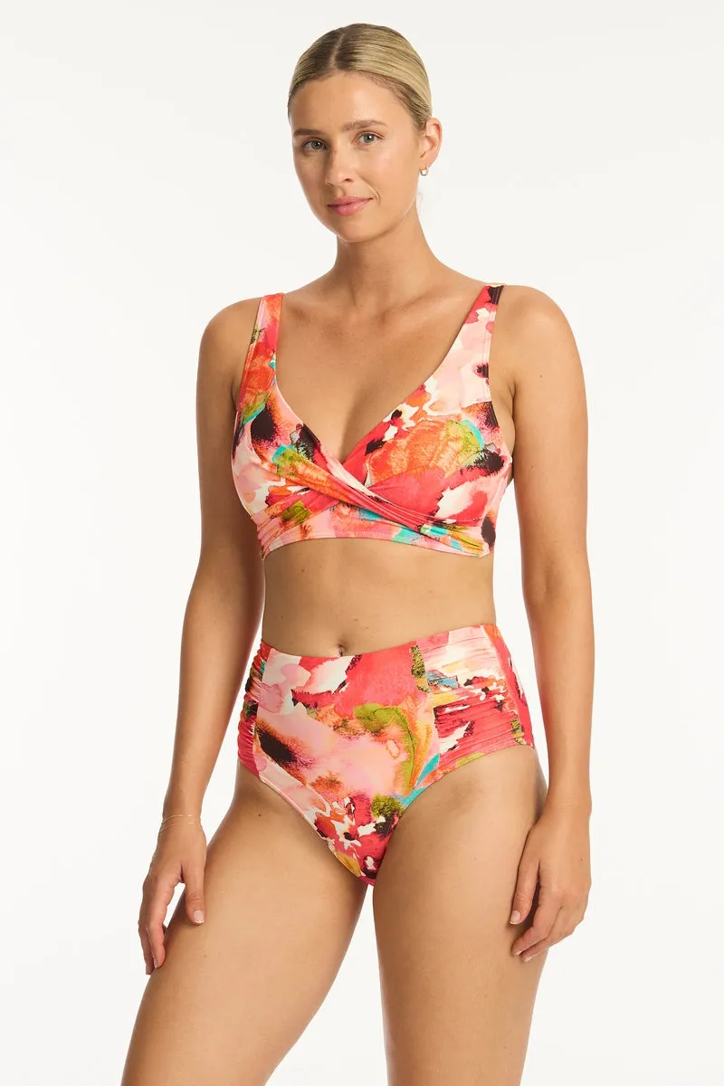 Cascade High Waist Gathered Side Pant sold by Sea Level Australia