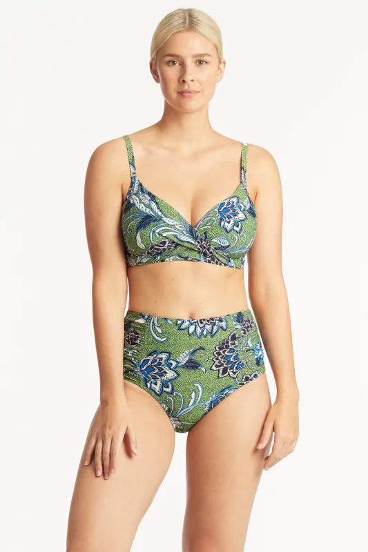 Pilgrim High Waist Gathered Side Pant sold by Sea Level Australia