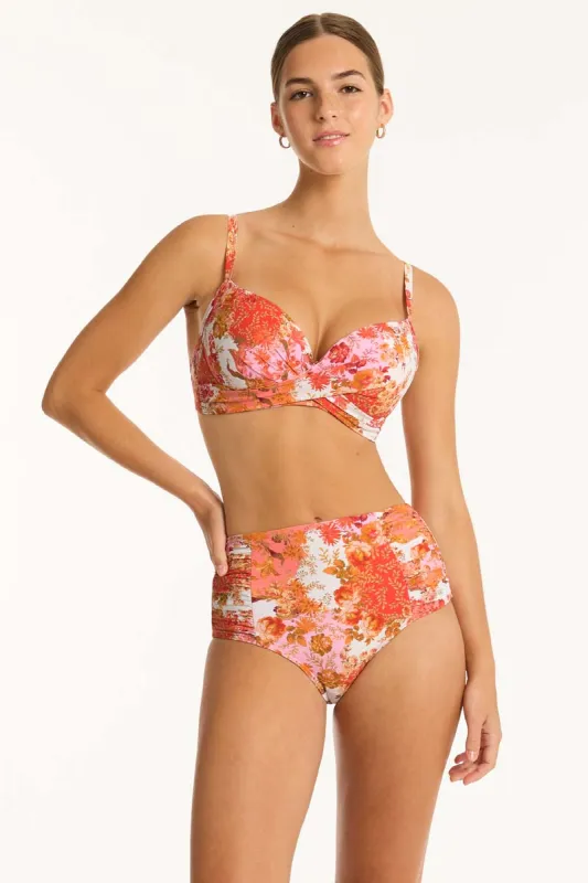 Daisyfield Cross Front Moulded Cup Bra sold by Sea Level Australia