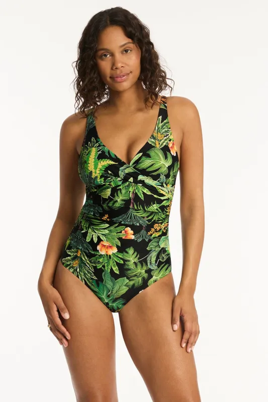 Lotus Cross Front One Piece sold by Sea Level Australia