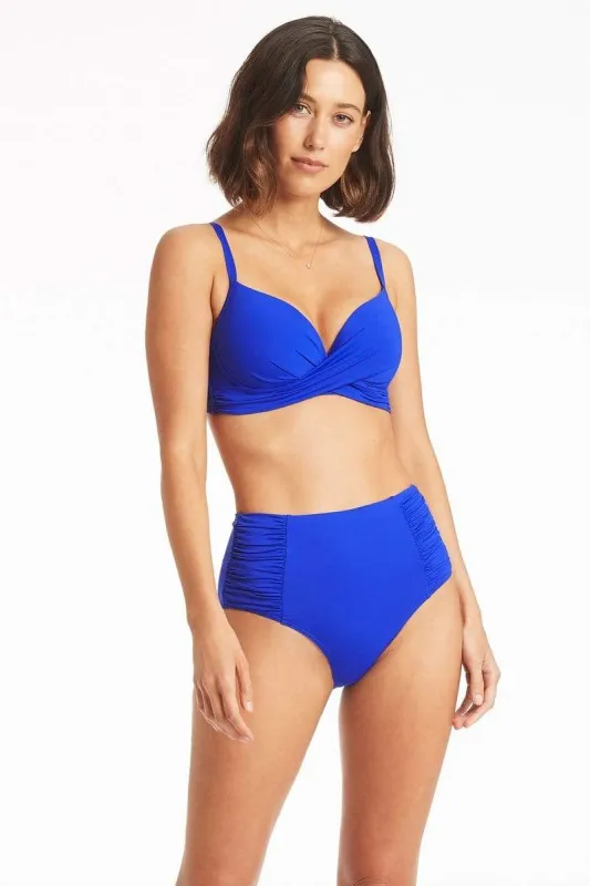 Eco Essentials Cross Front Moulded Cup Bra sold by Sea Level Australia