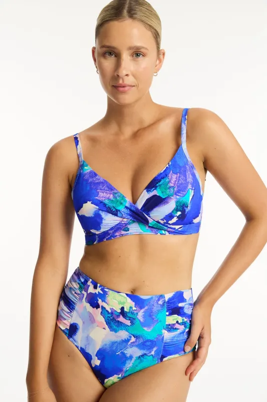 Cascade Twist Front DD/E Bra sold by Sea Level Australia