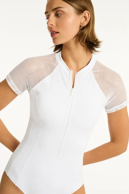 Drift Short Sleeve One Piece sold by Sea Level Australia