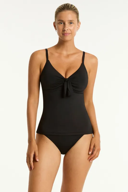 Essentials Edit Tie Front DD/E Tankini sold by Sea Level Australia