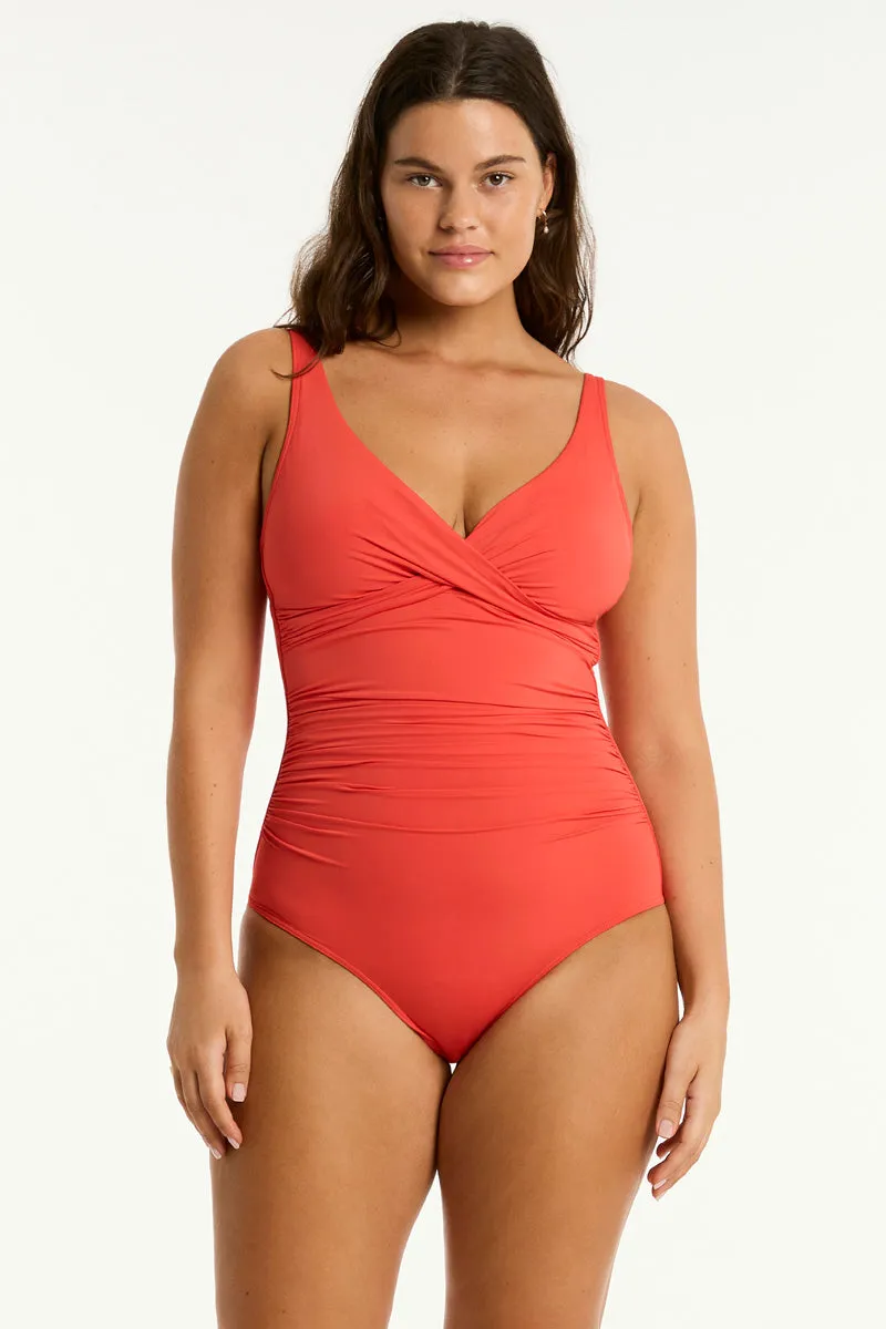 Essentials Edit Cross Front One Piece sold by Sea Level Australia product image thumbnail 5