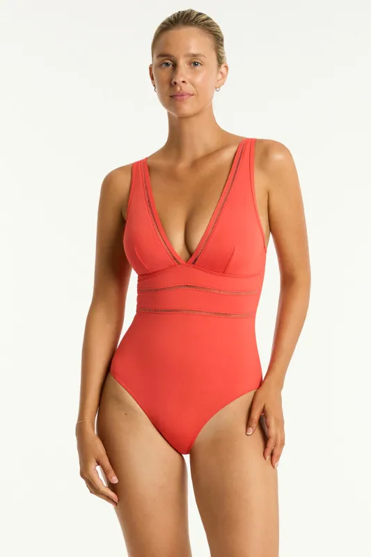Essentials Edit Spliced One Piece sold by Sea Level Australia