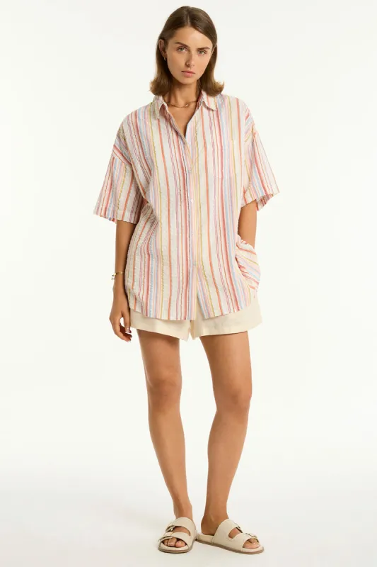 Boho Stripe Aloha Shirt sold by Sea Level Australia
