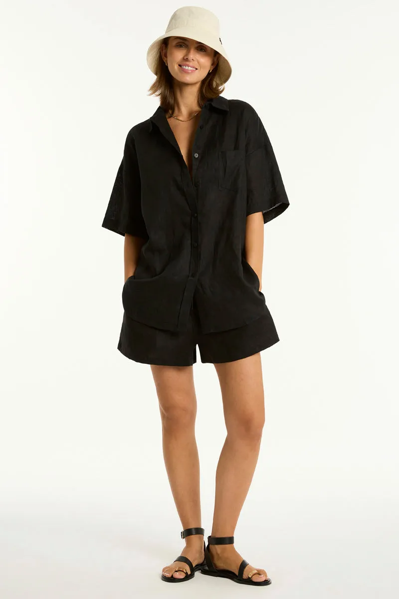 Resort Linen Aloha Shirt sold by Sea Level Australia