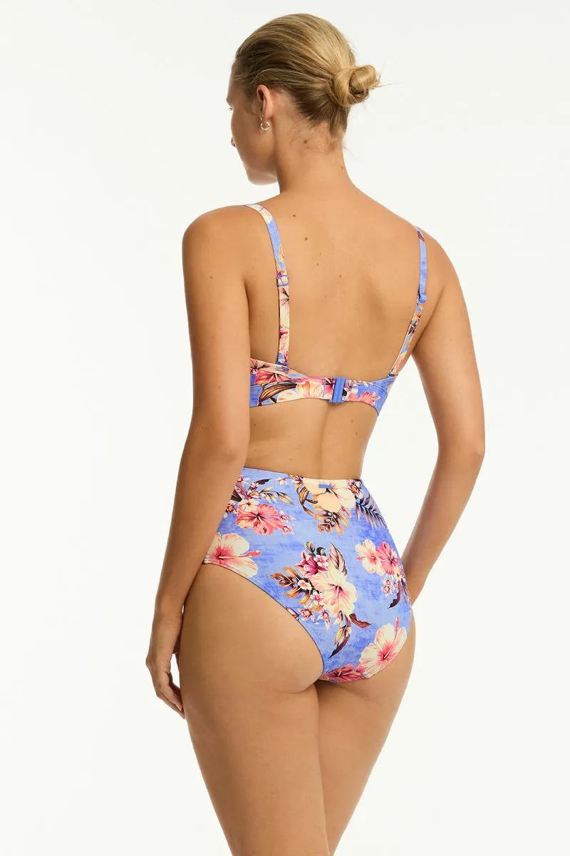 Blue Hawaii Tie Front DD/E Bralette sold by Sea Level Australia product image thumbnail 4