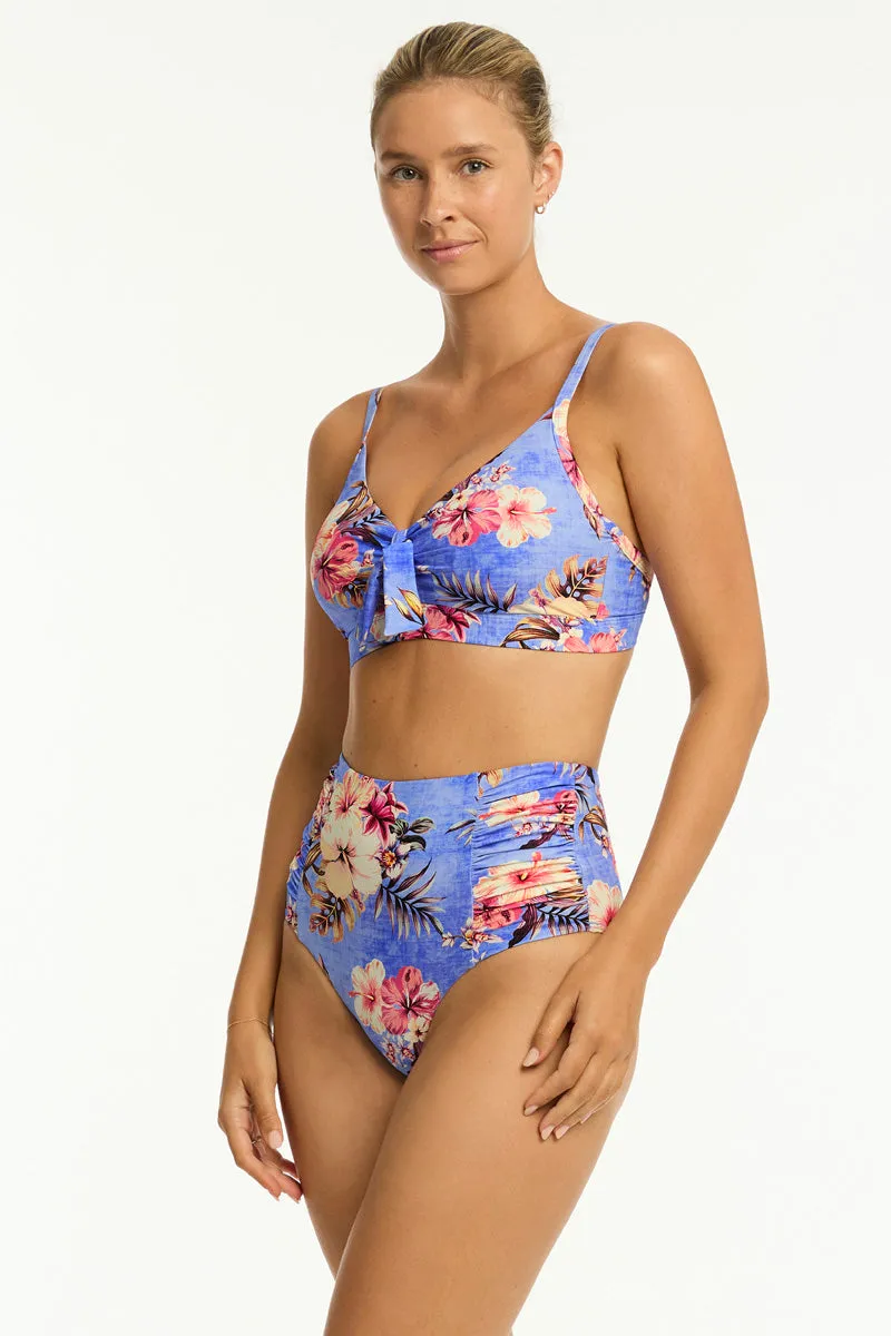 Blue Hawaii Tie Front DD/E Bralette sold by Sea Level Australia product image thumbnail 3