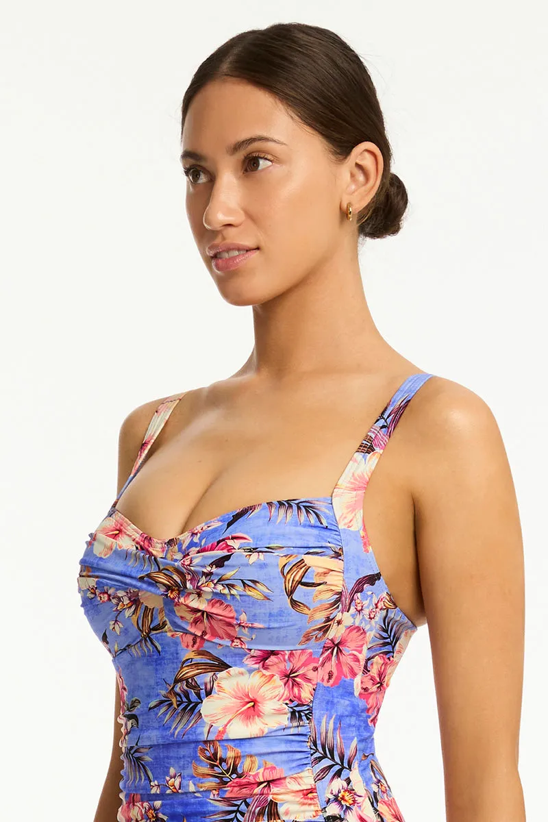Blue Hawaii Twist Front One Piece sold by Sea Level Australia product image thumbnail 2