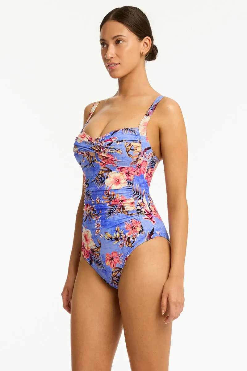 Blue Hawaii Twist Front One Piece sold by Sea Level Australia product image thumbnail 4