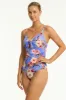 Blue Hawaii Tie Front DD/E One Piece sold by Sea Level Australia